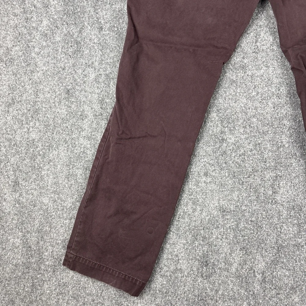 Banana Republic Fulton Chino Pants Men's 34x32 Muted Plum 100% Cotton Slim Fit